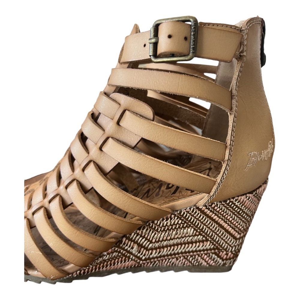 Blowfish Oslo Womens Sandals - Size 7 - Tan - Wedge Heel - Picture 4 of 11